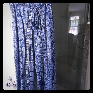 pilazzo  pants w elastic waist, soft & breezy💙